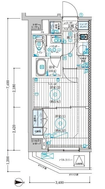  間取り図写真