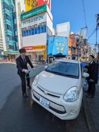 週末の洗車です