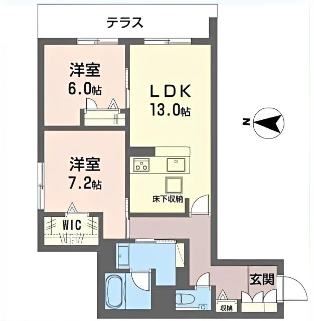 フォレストⅢ（103） 間取り図画像