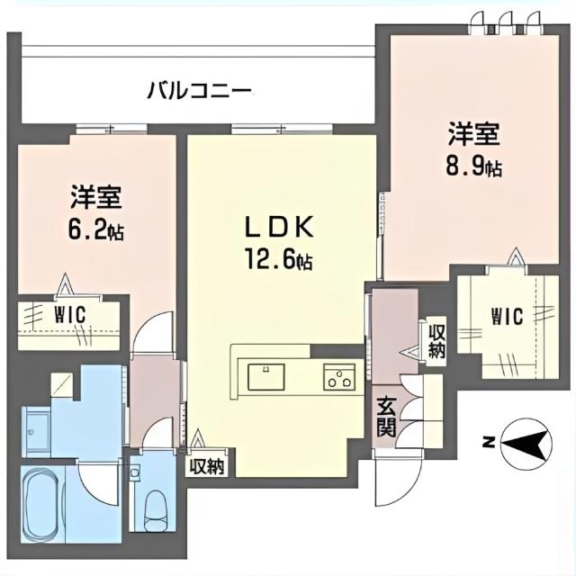 フォレストⅢ（302） 間取り図画像