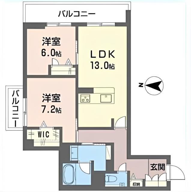フォレストⅢ（303） 間取り図画像