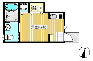 ワンルームです