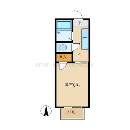 プリンス立花Ｃ棟 間取り図写真