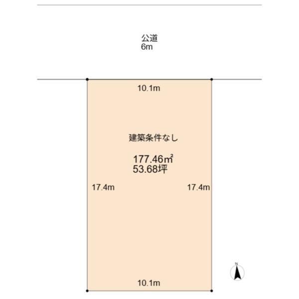解体更地渡しのため水道メーター付き