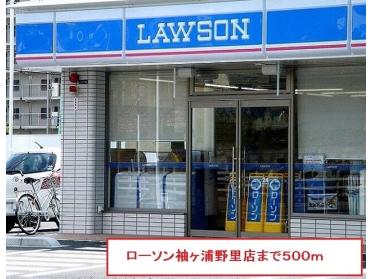 ローソン袖ヶ浦野里店：500m