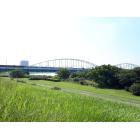 多摩川大橋緑地：1879m