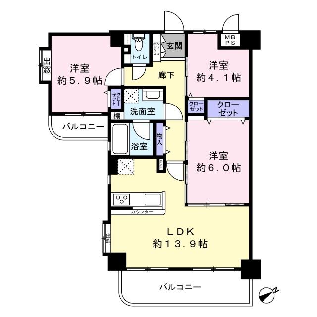 間取り図です。