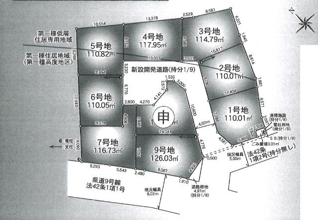 区画図です