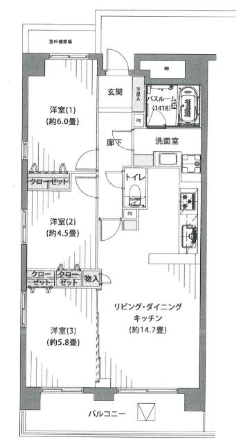 間取図です。