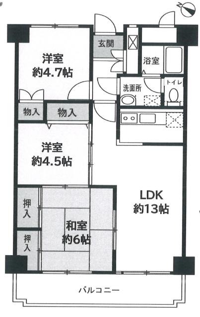 間取図です。