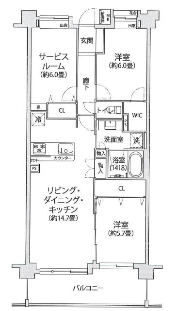 間取図です。