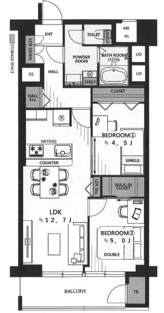 間取り図です。