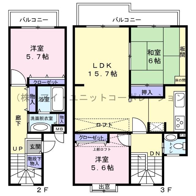 間取図です。
