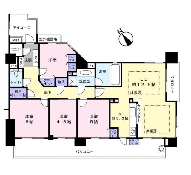 間取り図です。