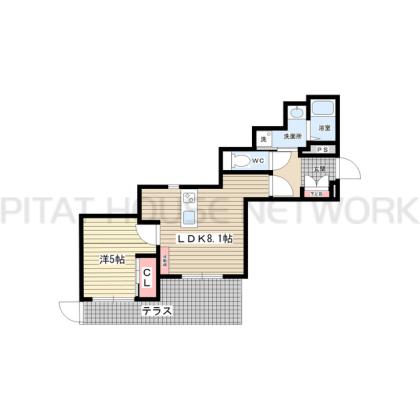 Ｓｅｍｐｒｅ　Ｖｉｔａ仁川 間取り図写真 間取図(平面図)