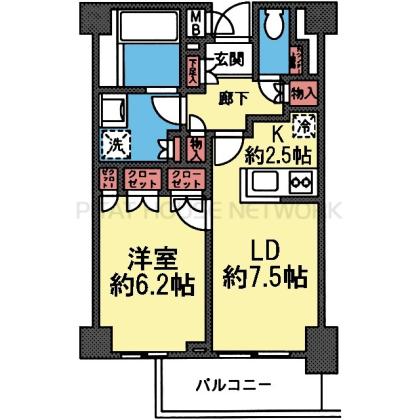 対面式キッチンの1LDK