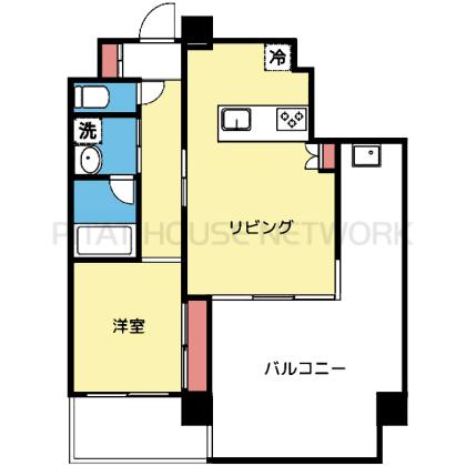 ルーフバルコニー付き1LDK