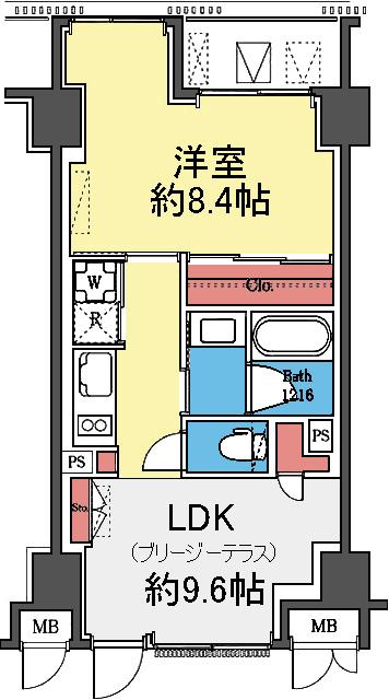 ブリージーテラスが特徴的
