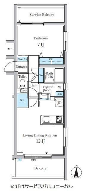 1LDK貸マンションです！
