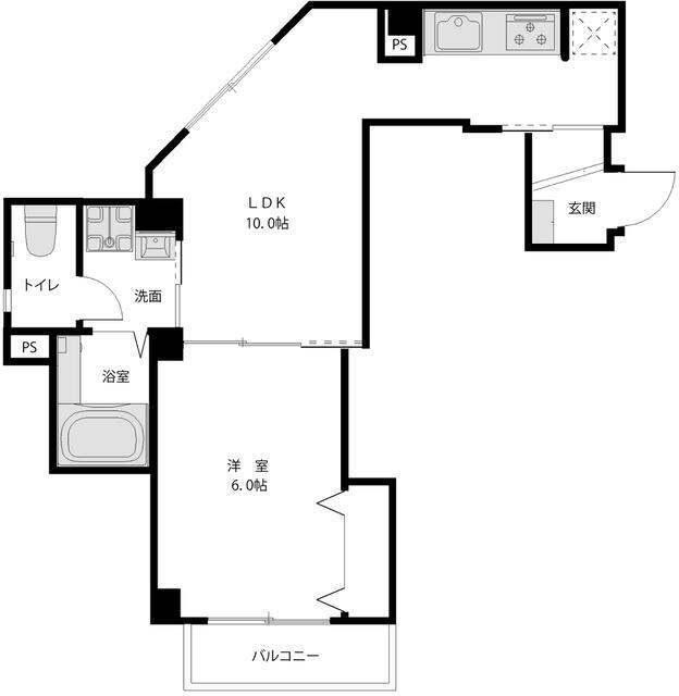 1LDK貸マンションです！