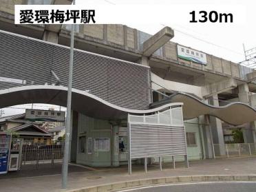 愛環梅坪駅：130m