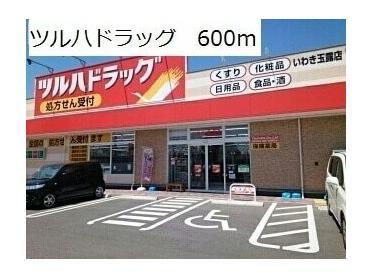 ツルハドラッグ：600m