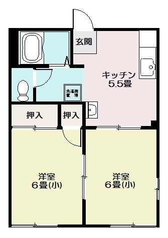 102号室の間取り