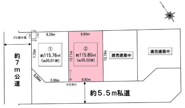 区画図です