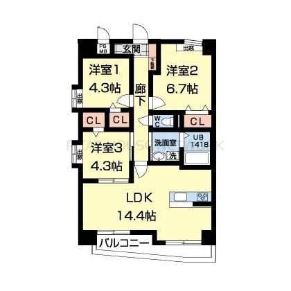 pia・マーブル 間取り図写真