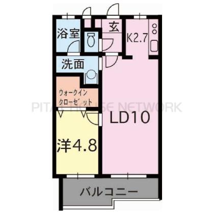 熊本市南区出仲間マンション 間取り図写真