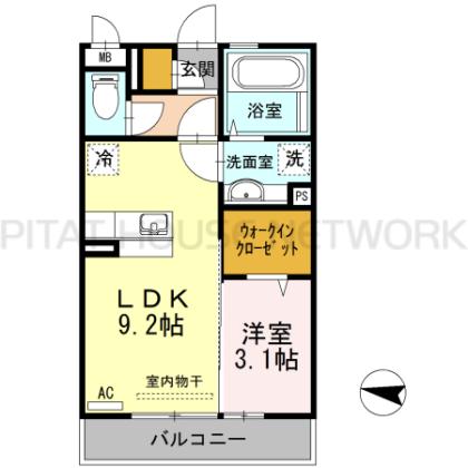 アザックけやき通り 間取り図写真