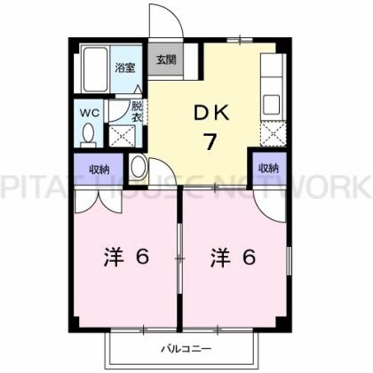 リバーサイド奥村Ｂ 間取り図写真