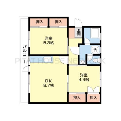 東都マンション 間取り図写真