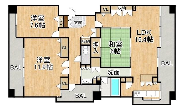  間取り図写真
