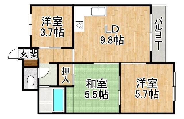  間取り図写真