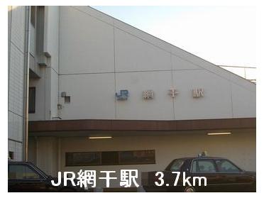 JR網干駅：3700m