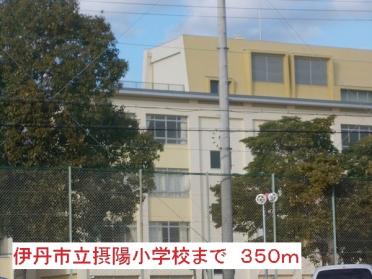 摂陽小学校：350m