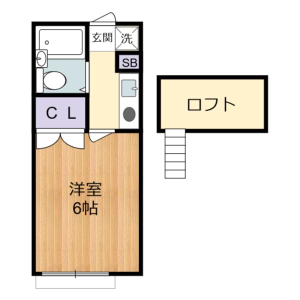 205号室の間取り