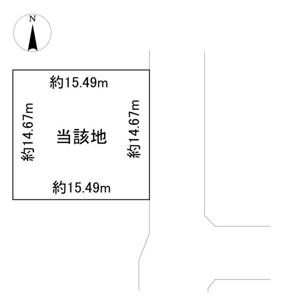 日進赤池箕ノ手売地 区画図