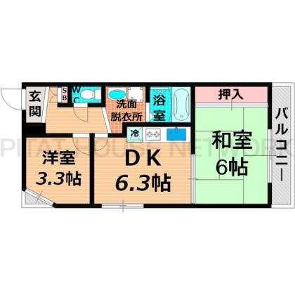 守口市南寺方東通マンション 間取り図写真