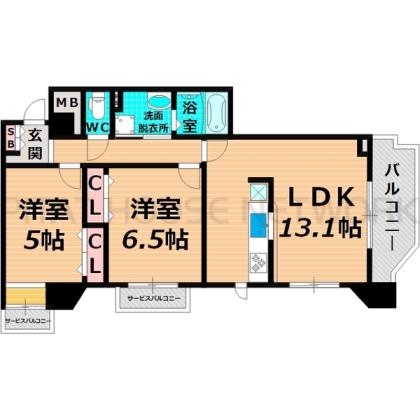 大阪市鶴見区緑マンション 間取り図写真