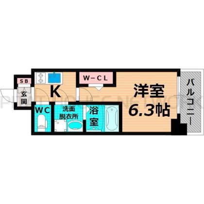 大阪市城東区蒲生マンション 間取り図写真