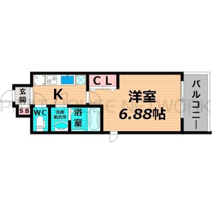 大阪市城東区野江マンション 間取り図写真