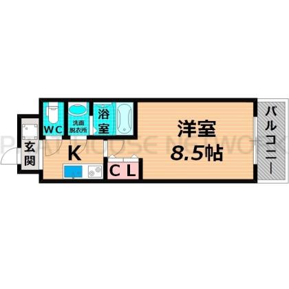 守口市平代町マンション 間取り図写真