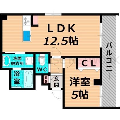 大阪市城東区鴫野東マンション 間取り図写真