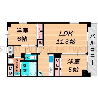 大阪市城東区新喜多マンション 間取り図写真