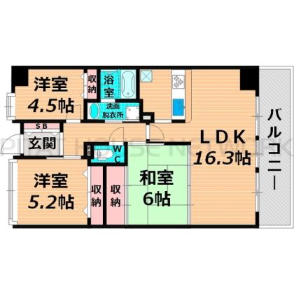 大阪市城東区今福西マンション 間取り図写真