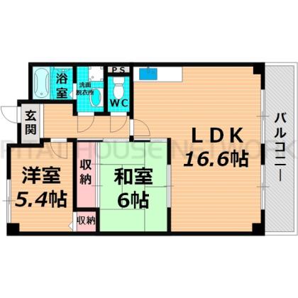 門真市三ツ島マンション 間取り図写真