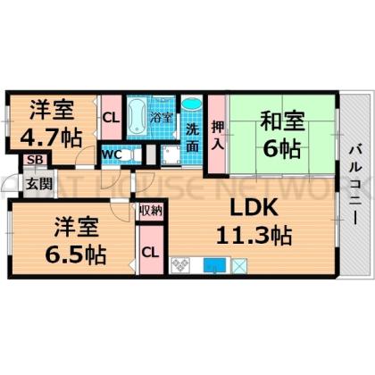 大阪市城東区今福東マンション 間取り図写真