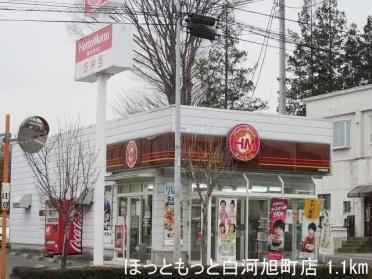 ほっともっと白河旭町店：1100m